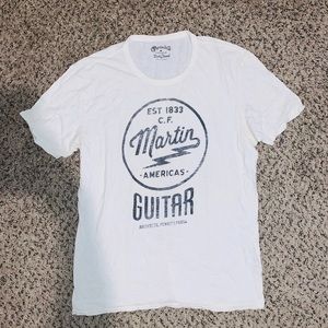 Lucky Brand Martin Guitar graphic tee